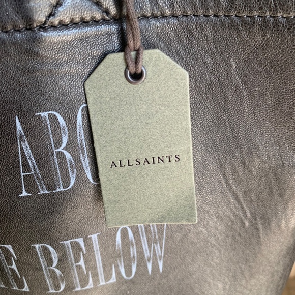 ALLSAINTS New with tag graphic leather tote bag - Picture 3 of 6